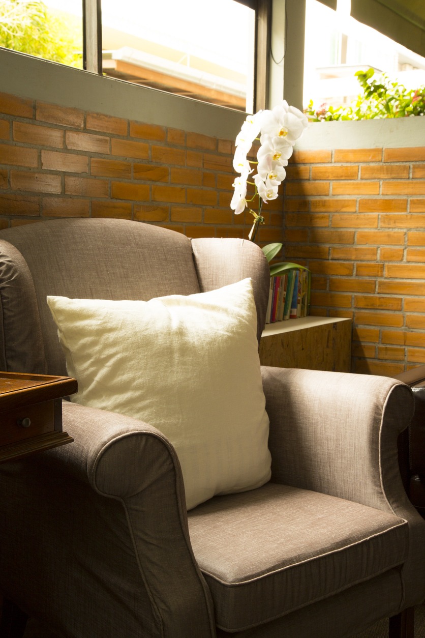 Comfy chair near a window