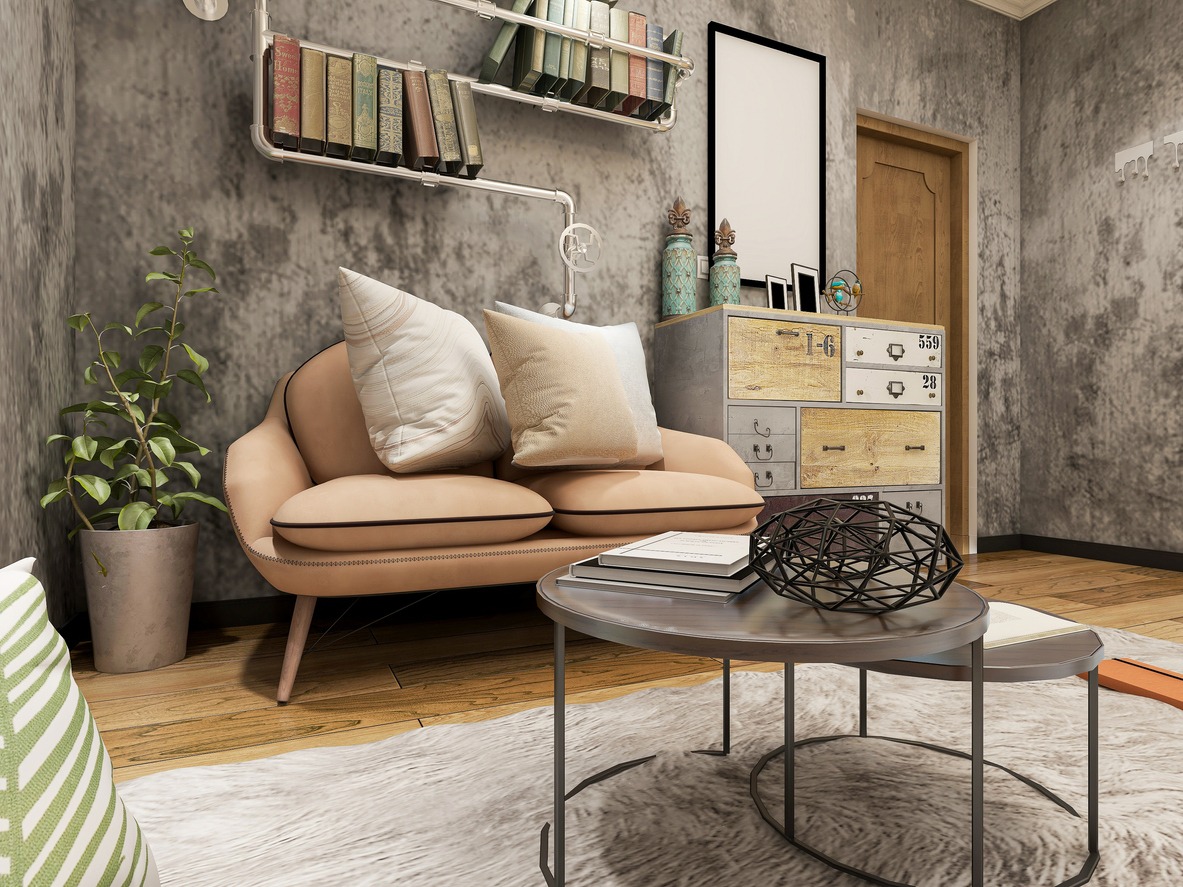 Neutral colors creating calming atmosphere