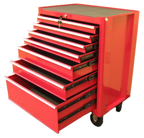 Excel TB2050BBSB Red 27 Inch Steel Roller Cabinet, Red
