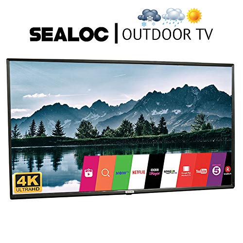 Outdoor TV 55″ Fully Weatherproof Ultra HD 4K Smart All Weather LED Television – by Sealoc