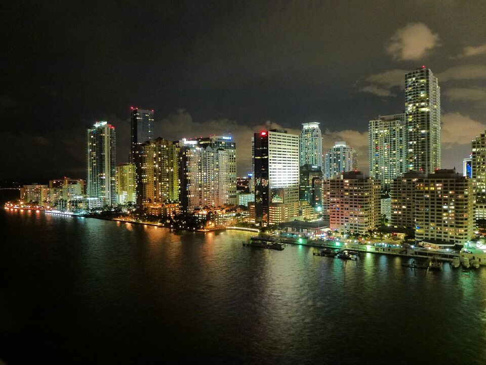 Miami, Florida at night