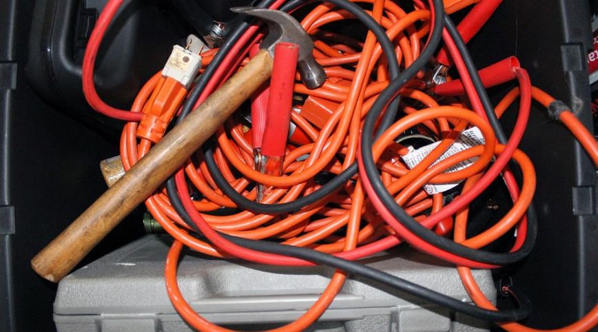 an image of extension cords and safety tools