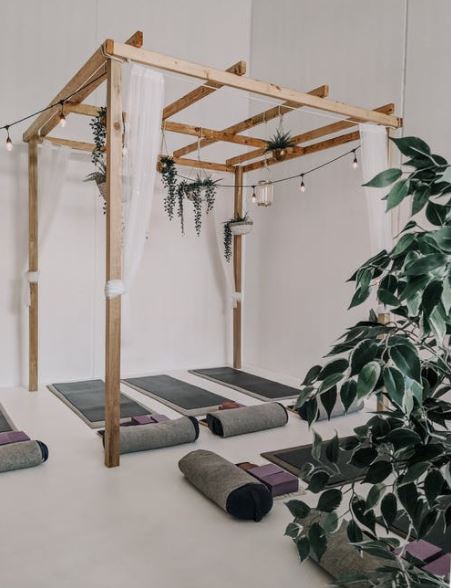 A yoga studio