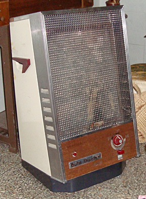 Upright non-flued liquefied petroleum gas heater, 1970s